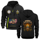 Personalized US Navy Quarter Zip Hoodie TQZ08
