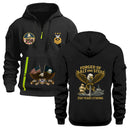 Custom US Navy Ranks Quarter Zip Hoodie TQZ04