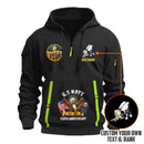 Personalized US Navy Quater Zip Hoodie JQZ09
