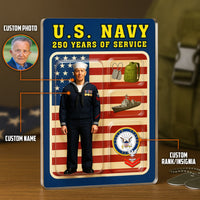 Custom Figure Traditional Sailor Uniform Acrylic Block