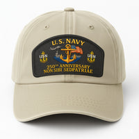 Premium Washed Denim Cap – Embroidered-Effect Print DC003