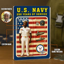 Custom Acrylic Plaque with Service Dress White Uniform