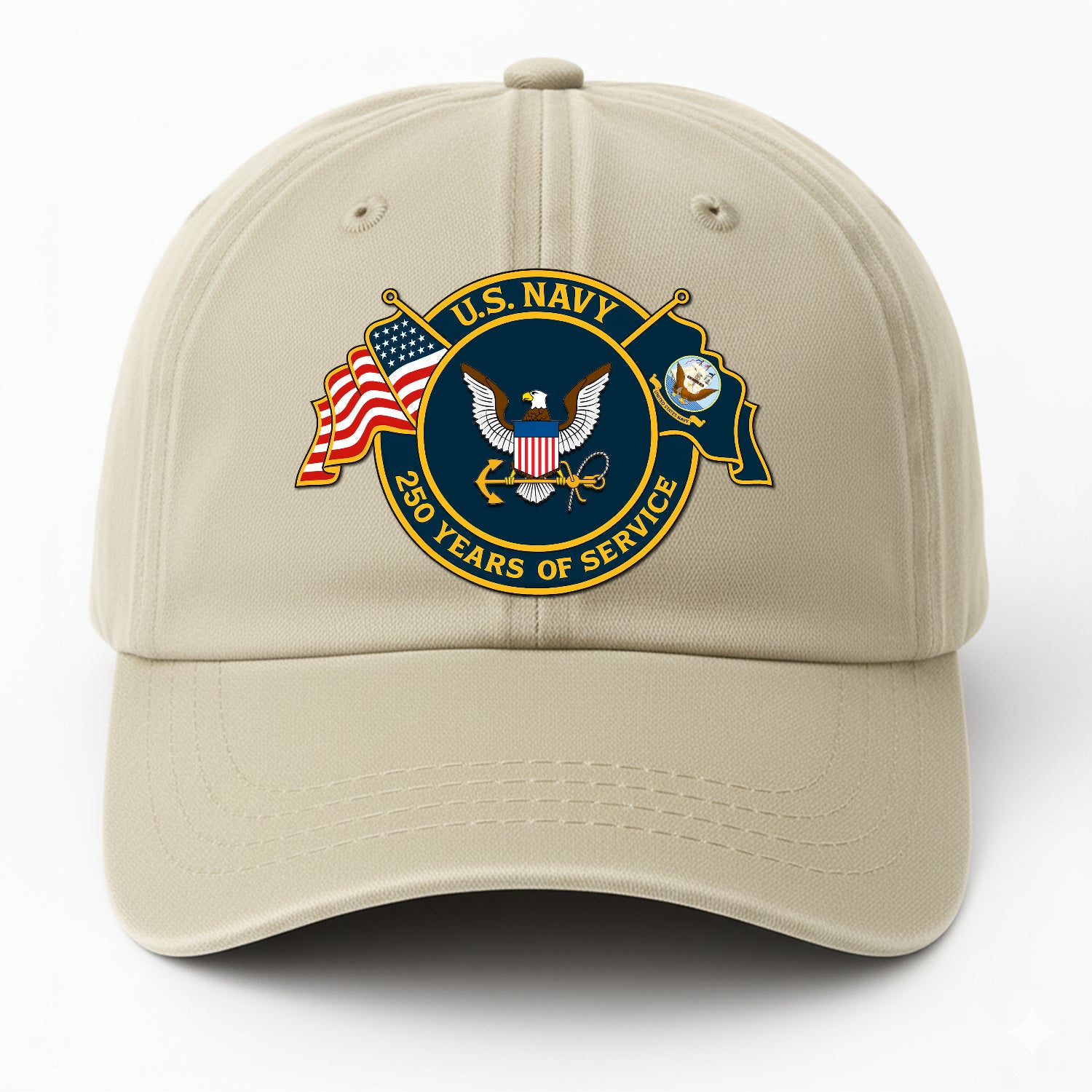 Custom Ranks & Text Premium Washed Denim Cap DC012