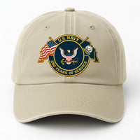 Custom Ranks & Text Premium Washed Denim Cap DC012