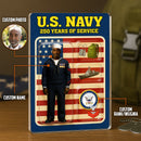 Custom Figure Traditional Sailor Uniform Acrylic Block