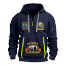 Personalized US Navy Quater Zip Hoodie JQZ10