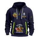 Personalized US Navy Quater Zip Hoodie JQZ09