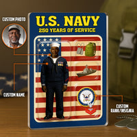 Custom Figure Traditional Sailor Uniform Acrylic Block