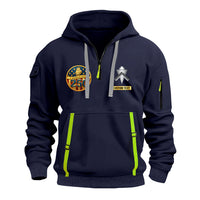 Personalized US Navy Quater Zip Hoodie JQZ08