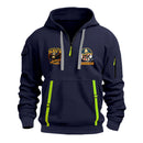 Personalized US Navy Quater Zip Hoodie JQZ04
