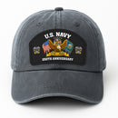 Custom Ranks & Text Premium Washed Denim Cap DC009