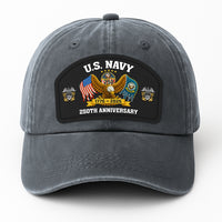 Custom Ranks & Text Premium Washed Denim Cap DC009
