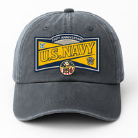 Custom Ranks & Text Premium Washed Denim Cap DC016