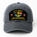 Custom Ranks & Text Premium Washed Denim Cap DC010