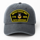 Custom Ranks & Text Premium Washed Denim Cap DC008