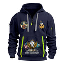 Custom US Navy Ranks Quarter Zip Hoodie TQZ05