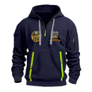 Personalized US Navy Quater Zip Hoodie JQZ03
