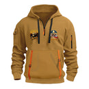 Personalized US Navy Quater Zip Hoodie JQZ04