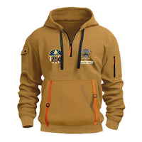 Personalized US Navy Quater Zip Hoodie JQZ01