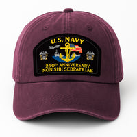 Custom Ranks & Text Premium Washed Denim Cap DC010
