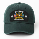 Custom Ranks & Text Premium Washed Denim Cap DC009