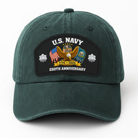 Custom Ranks & Text Premium Washed Denim Cap DC009