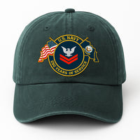 Custom Ranks & Text Premium Washed Denim Cap DC012