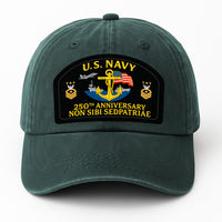 Custom Ranks & Text Premium Washed Denim Cap DC010