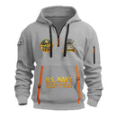 Personalized US Navy Quater Zip Hoodie JQZ02
