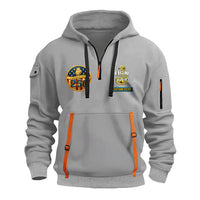 Personalized US Navy Quater Zip Hoodie JQZ07