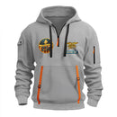 Personalized US Navy Quater Zip Hoodie JQZ06