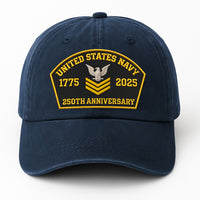 Premium Washed Denim Cap – Embroidered-Effect Print DC002