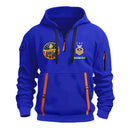 Personalized US Navy Quater Zip Hoodie JQZ06