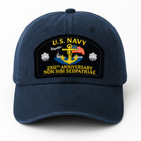Custom Ranks & Text Premium Washed Denim Cap DC010