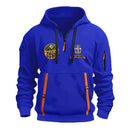Personalized US Navy Quater Zip Hoodie JQZ03