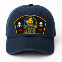 Custom Ranks & Text Premium Washed Denim Cap DC015