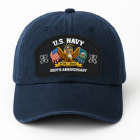 Custom Ranks & Text Premium Washed Denim Cap DC009