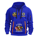 Personalized US Navy Quater Zip Hoodie JQZ09