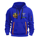 Personalized US Navy Quater Zip Hoodie JQZ07