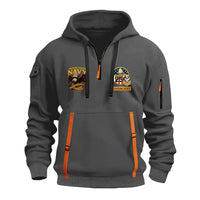 Personalized US Navy Quater Zip Hoodie JQZ04