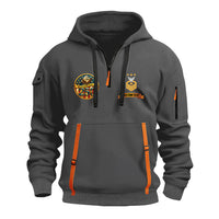 Personalized US Navy Quater Zip Hoodie JQZ03