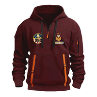 Personalized US Navy Quater Zip Hoodie JQZ01