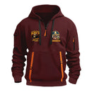 Personalized US Navy Quater Zip Hoodie JQZ04