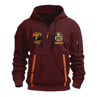 Personalized US Navy Quater Zip Hoodie JQZ04