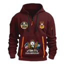 Custom US Navy Ranks Quarter Zip Hoodie TQZ05