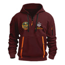 Personalized US Navy Quater Zip Hoodie JQZ03