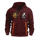 Personalized US Navy Quater Zip Hoodie JQZ06