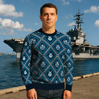 Personalized US Navy Christmas Ugly Sweater JUST10