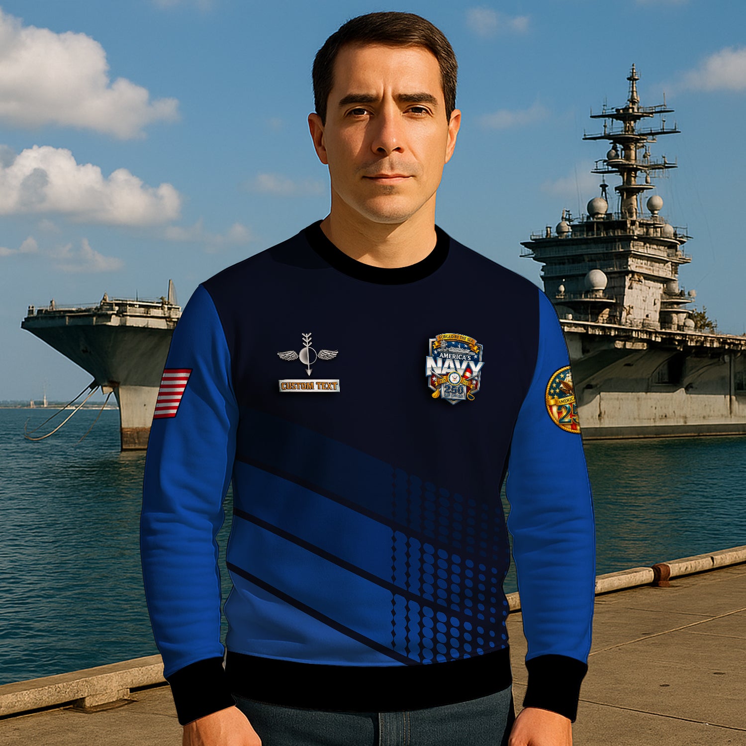 Personalized US Navy Sweatshirt JSTS01