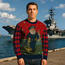 US Navy 250 Years Strong Christmas Ugly Sweater